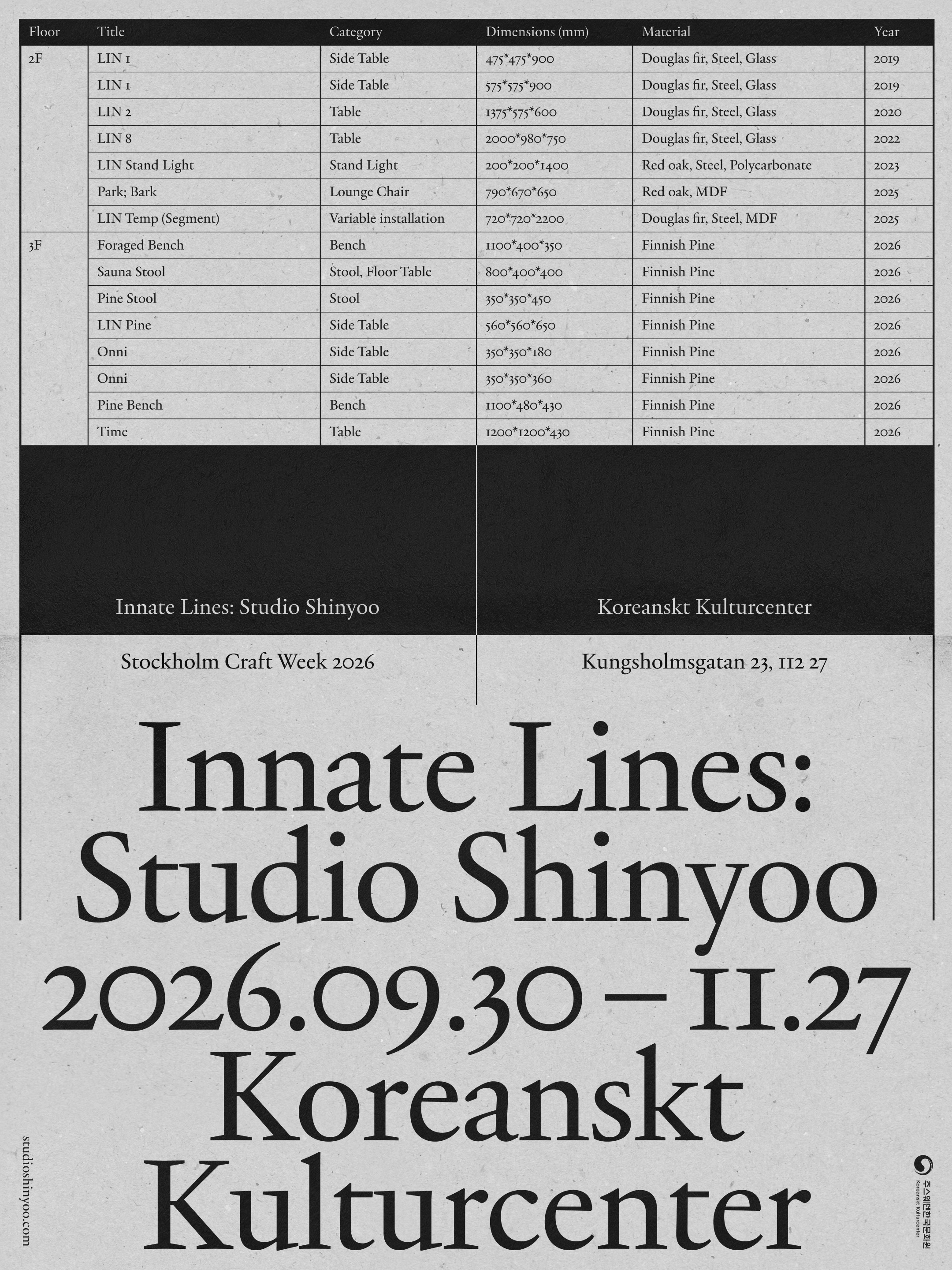 SCW Studio Shinyoo Poster